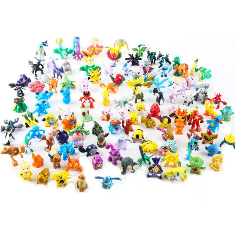 Kids Toys Movie - 2-3CM Pokemon Anime Figure Pikachu Cute