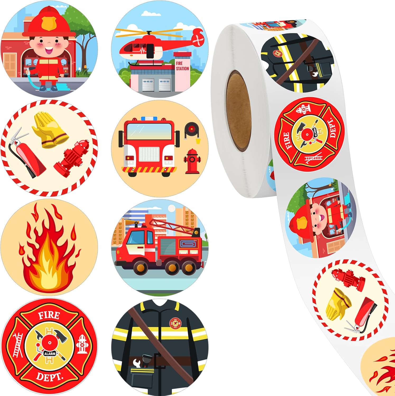 Kids Toys Names - 500Pcs Police Stickers Firefighter Sticker For
