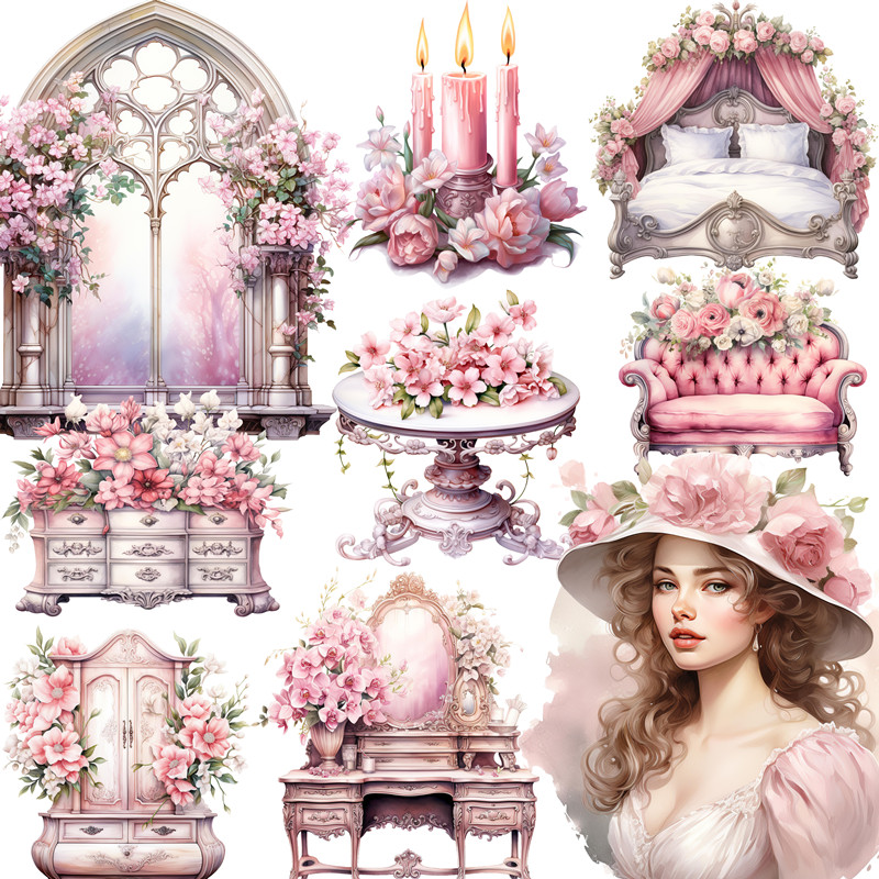 Kids Toys Victoria - Pink Victoria Stickers Crafts And Scrapbooking