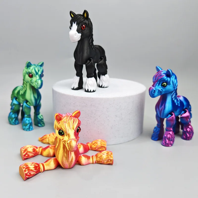 Kids Toys Horse - 3D Printed Multi-joint Movable Horse Animals