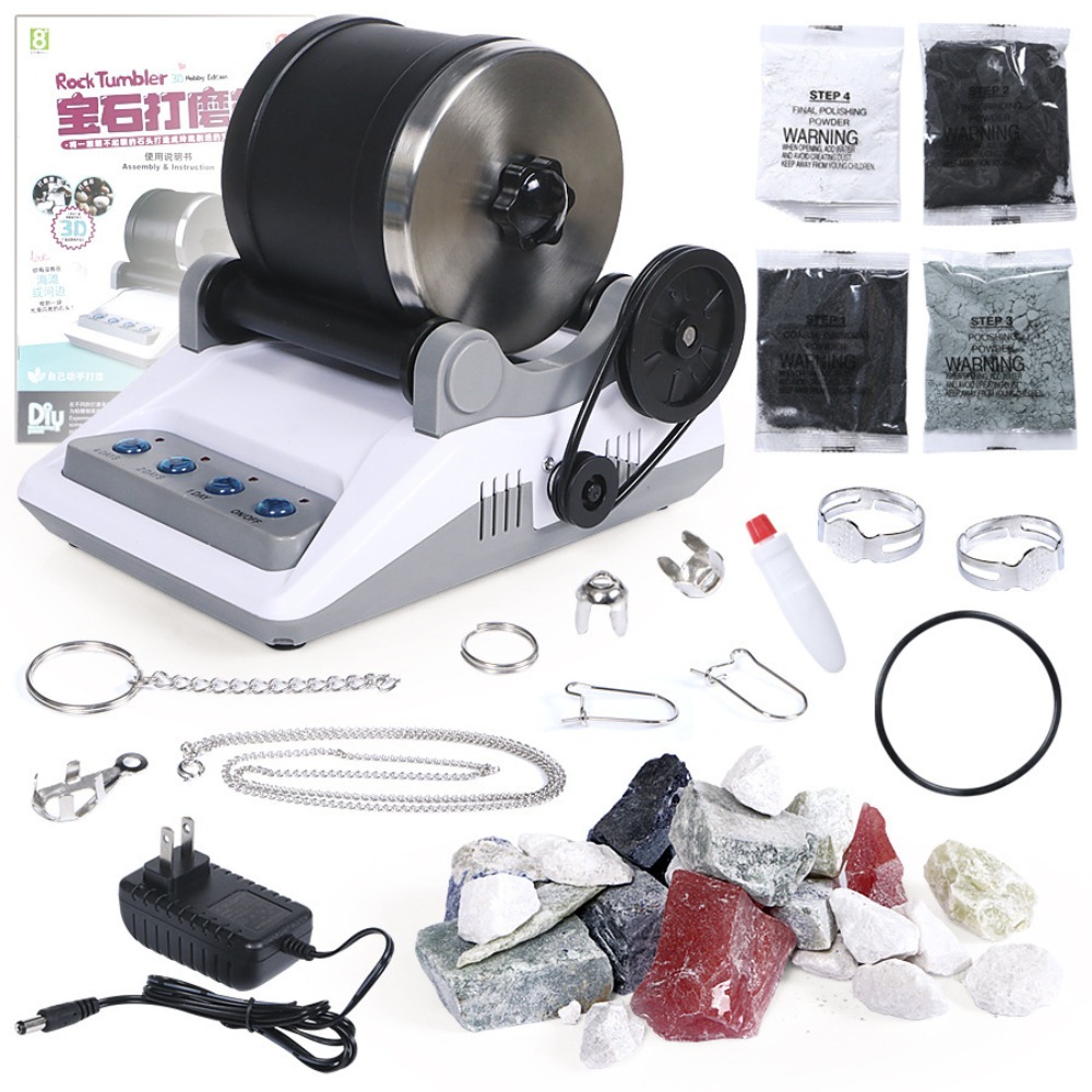 Kids Toys Electric - Electric Gem Grinder Set Rock Tumbler