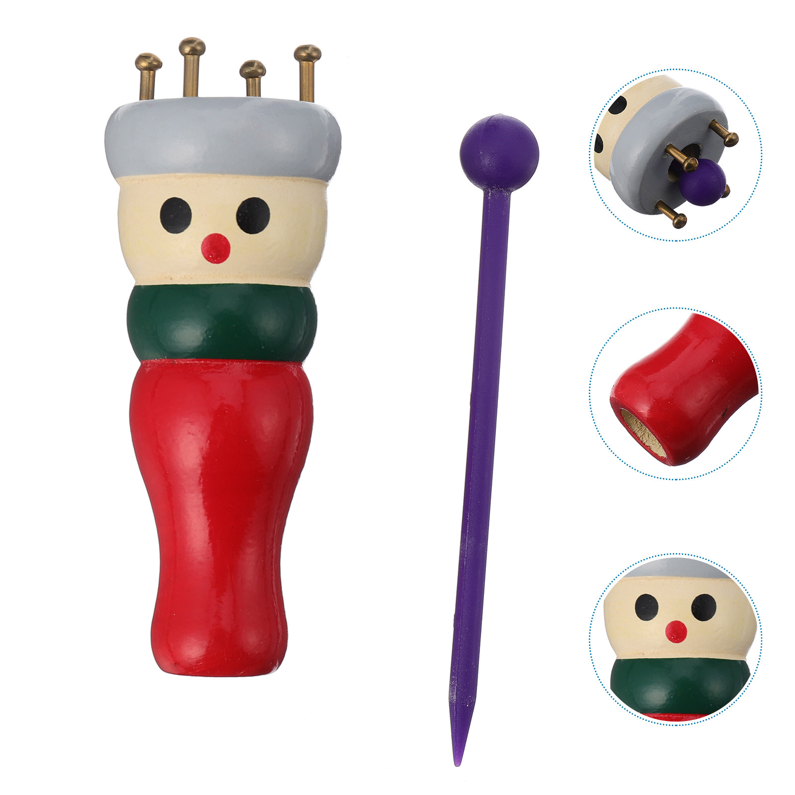 Kids Toys Kit - Wooden Wool Knitter Painted Knitting Kit