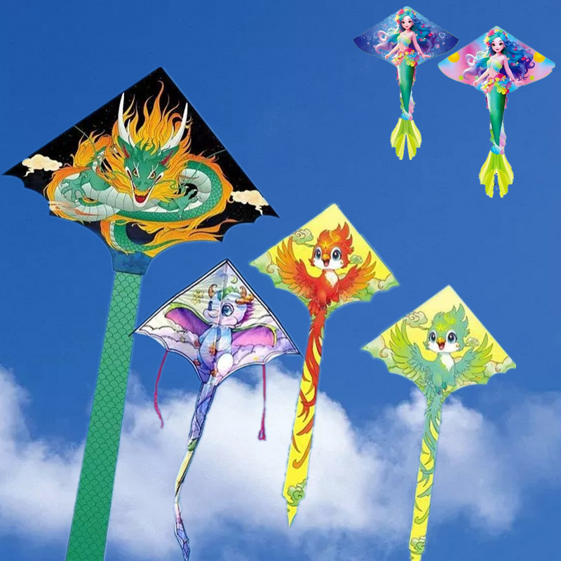 Kite Wind Outdoor - Dragon kite fly toys for children