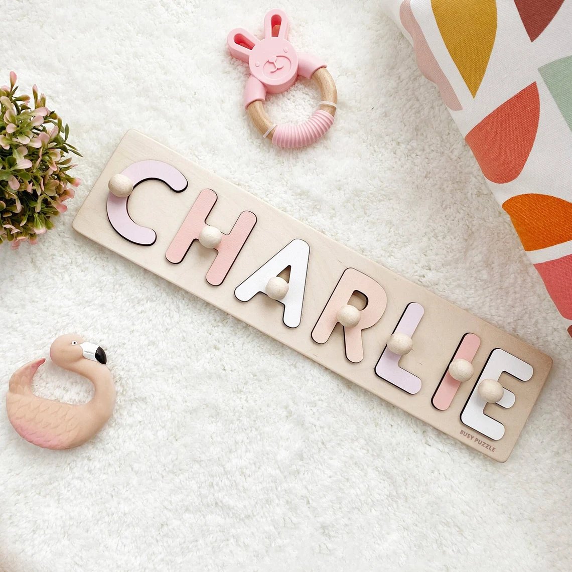 Kids Toys Names - Personalized Name Puzzle With Pegs |