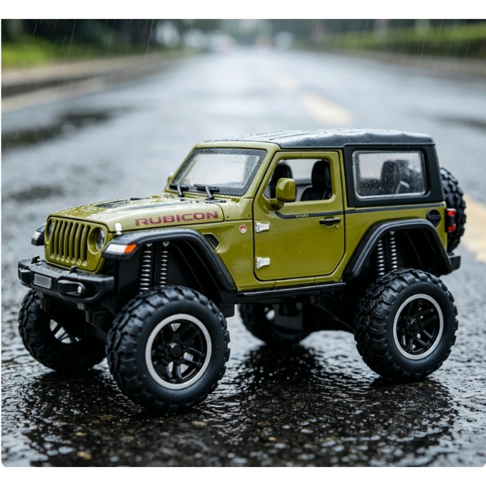 Kids Toys Jeep - 1:24 Jeep Big Wheel Off-road Diecast