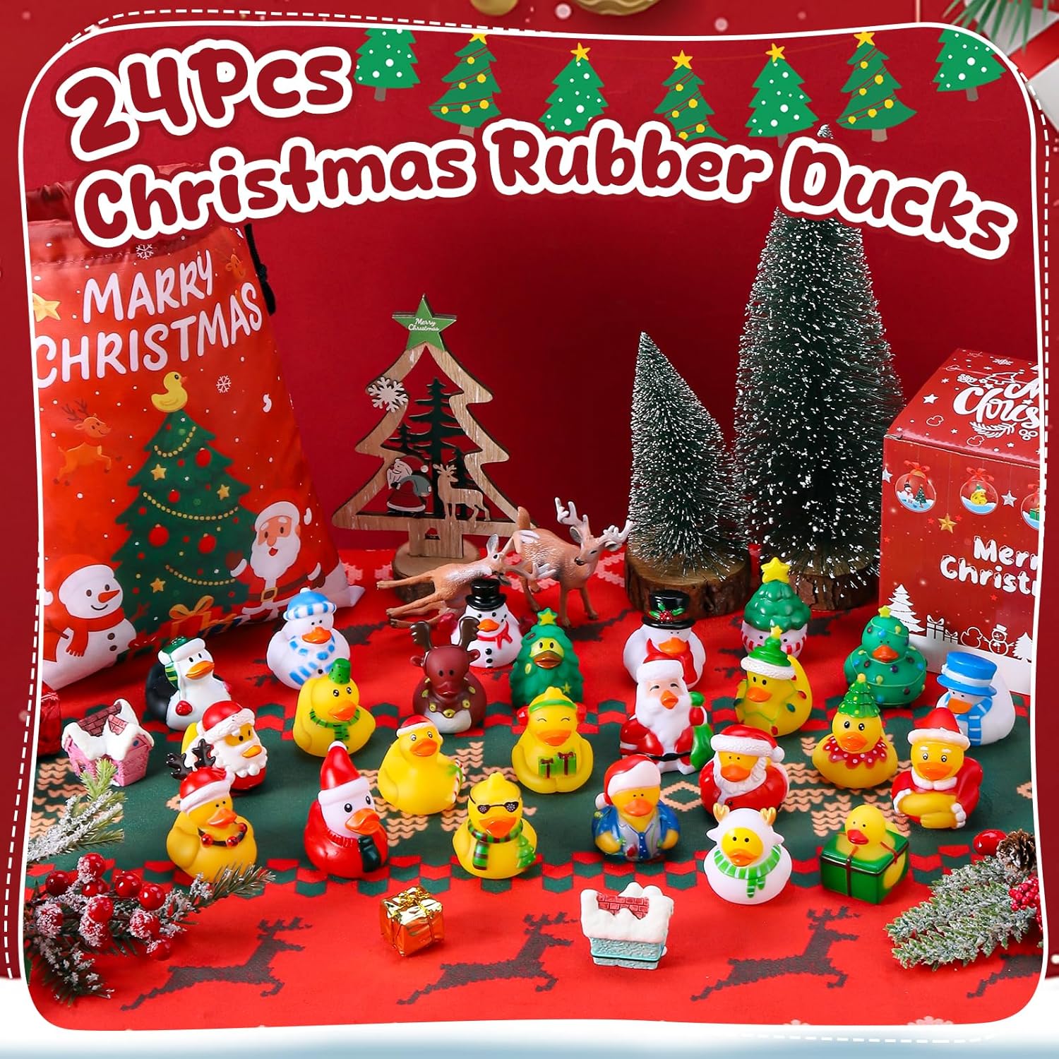 Kids Toys Jeep - 12-100pcs Christmas Rubber Ducks ，Jeep Duckies