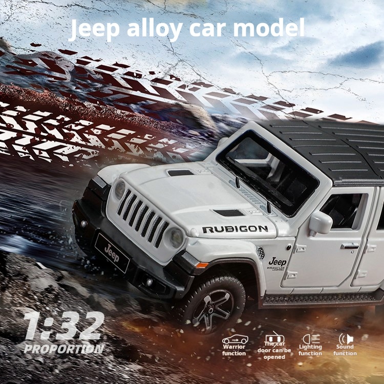 1/32 Jeep Wrangler Rubicon Off - Kids Toys Jeep 评论和价格