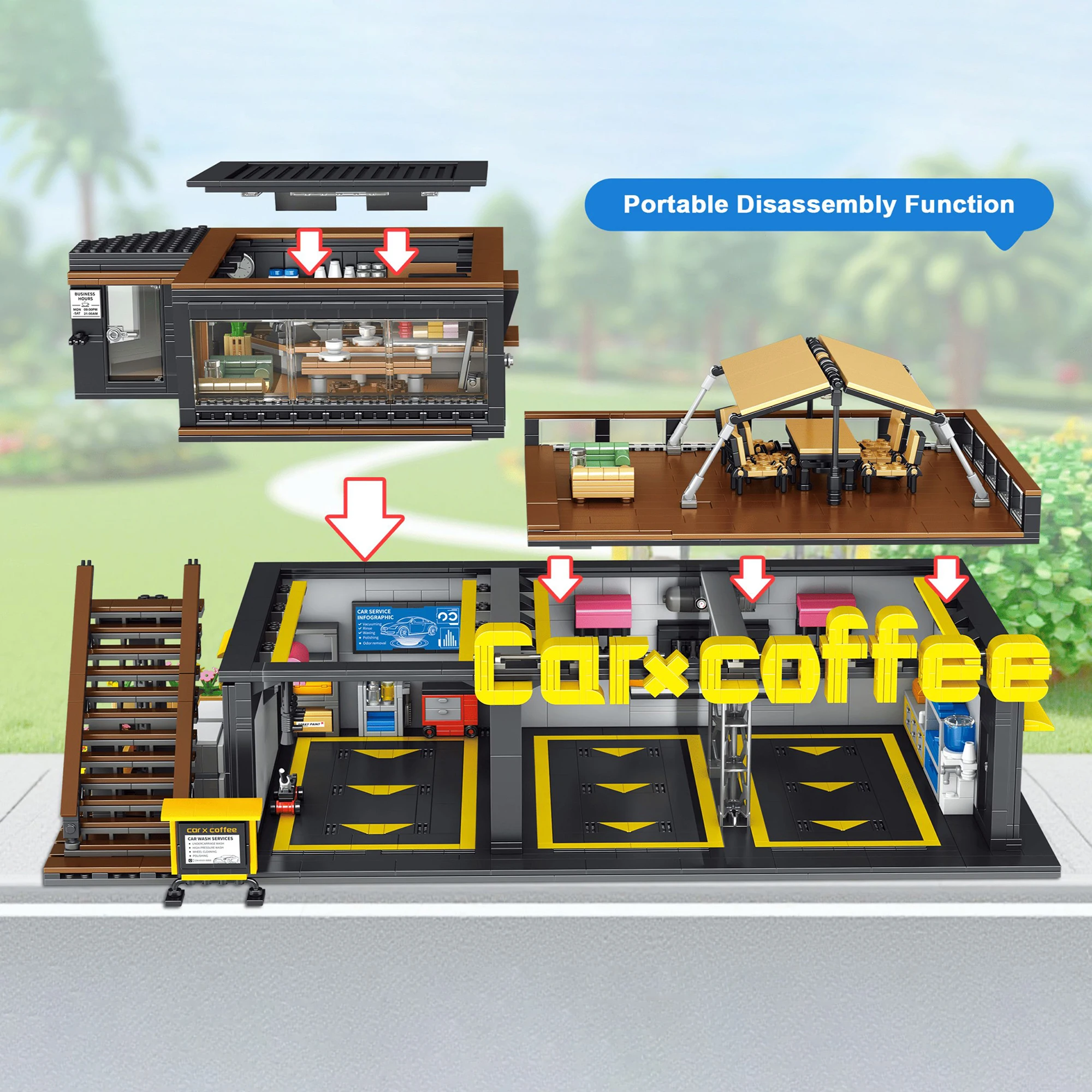 Coffee Auto Repair Shop Coffee - Kids Toys Stores 评论和价格