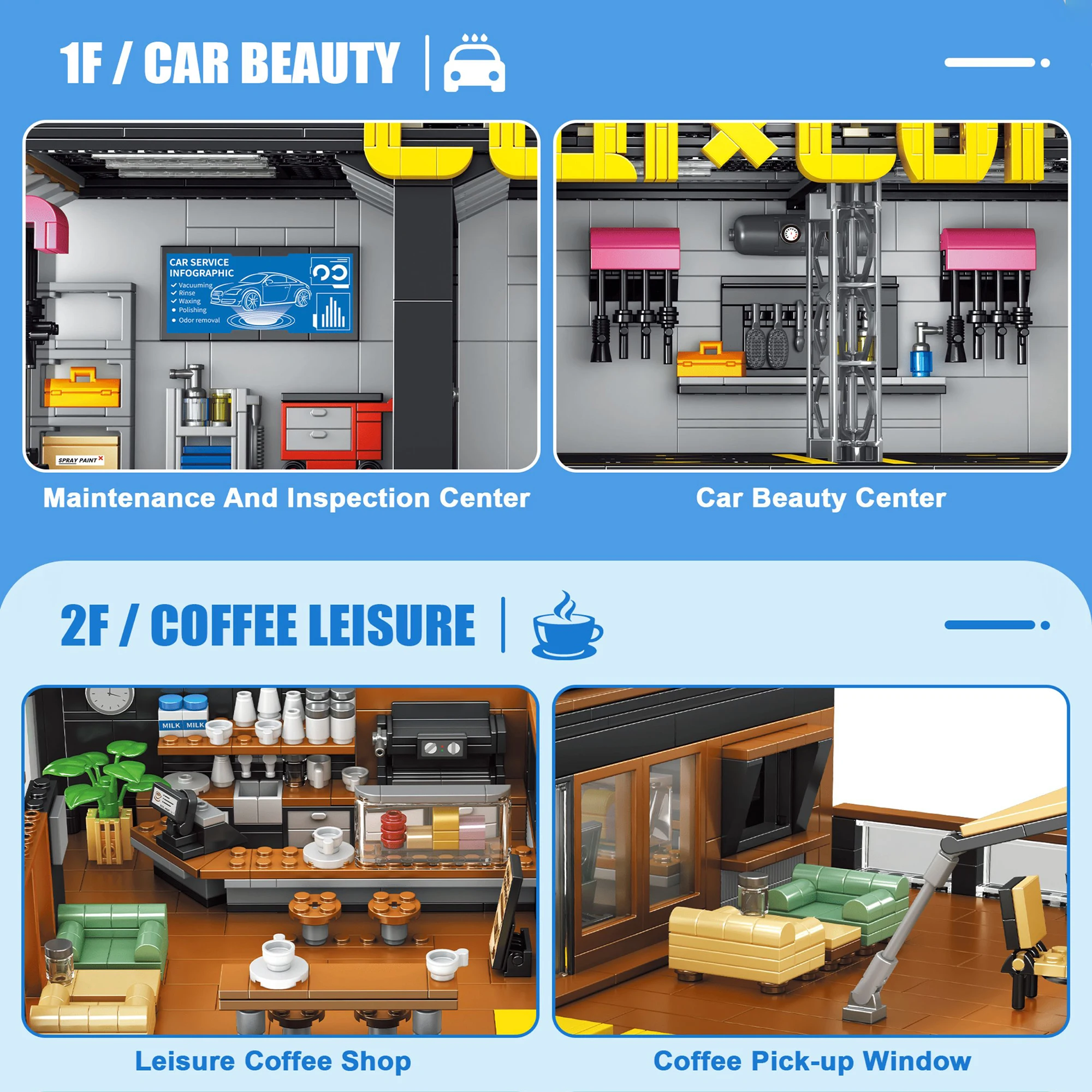 Coffee Auto Repair Shop Coffee - Kids Toys Stores 评论和价格