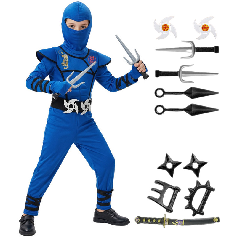 Black and Blue Ninja Costume f - Kids Toys Movie 评论和价格