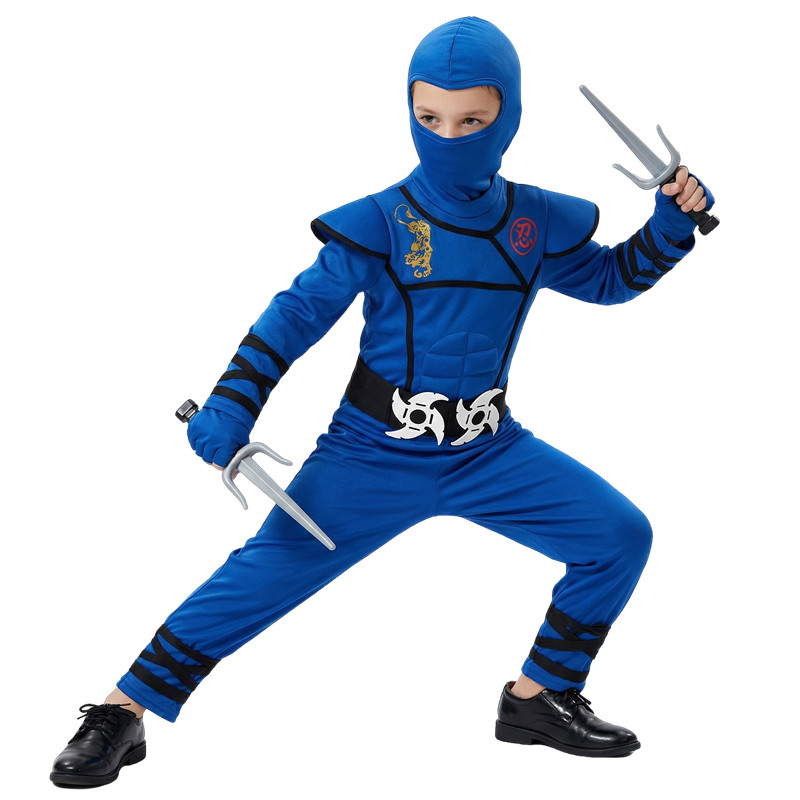 Black and Blue Ninja Costume f - Kids Toys Movie 评论和价格