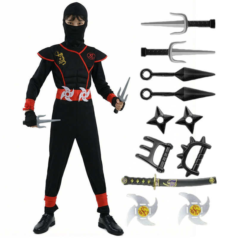 Black and Blue Ninja Costume f - Kids Toys Movie 评论和价格