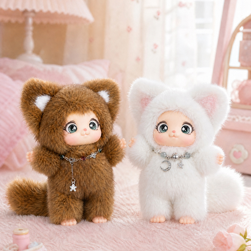 Kawaii Fox Plush Toy Fox Vinyl - Kids Toys Movie 评论和价格