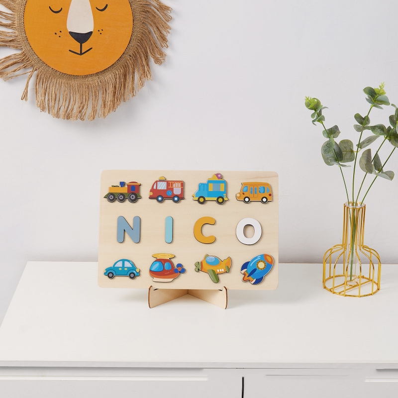 Montessori Personalised Wooden - Kids Toys Names 评论和价格