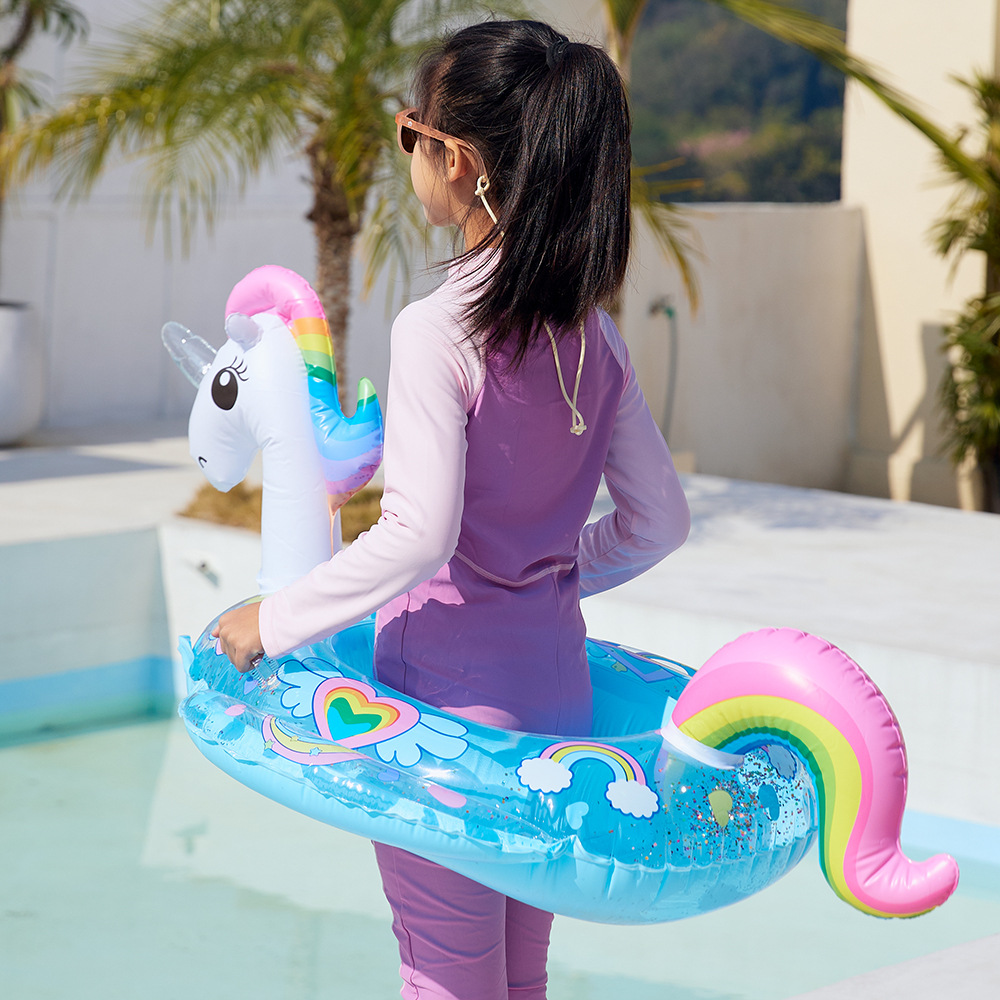 Cartoon Unicorn Baby Swim Ring - Kids Toys Play Youtube 评论和价格