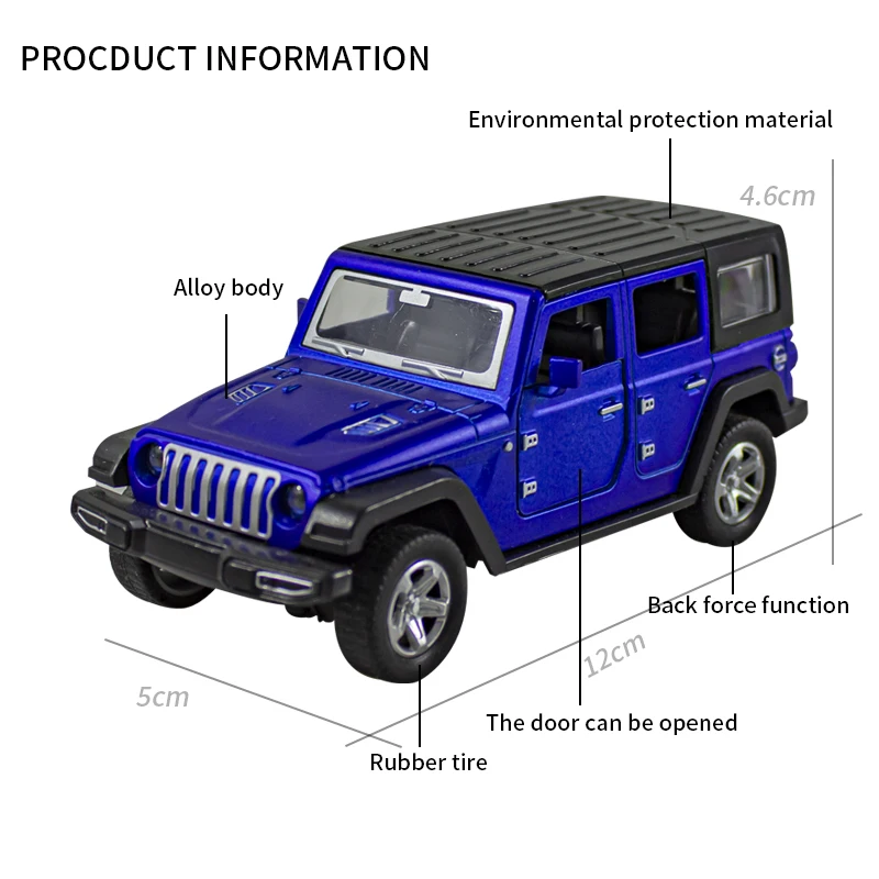 Bagged 1:36 alloy JEEPS Wrangl - Kids Toys Jeep 评论和价格