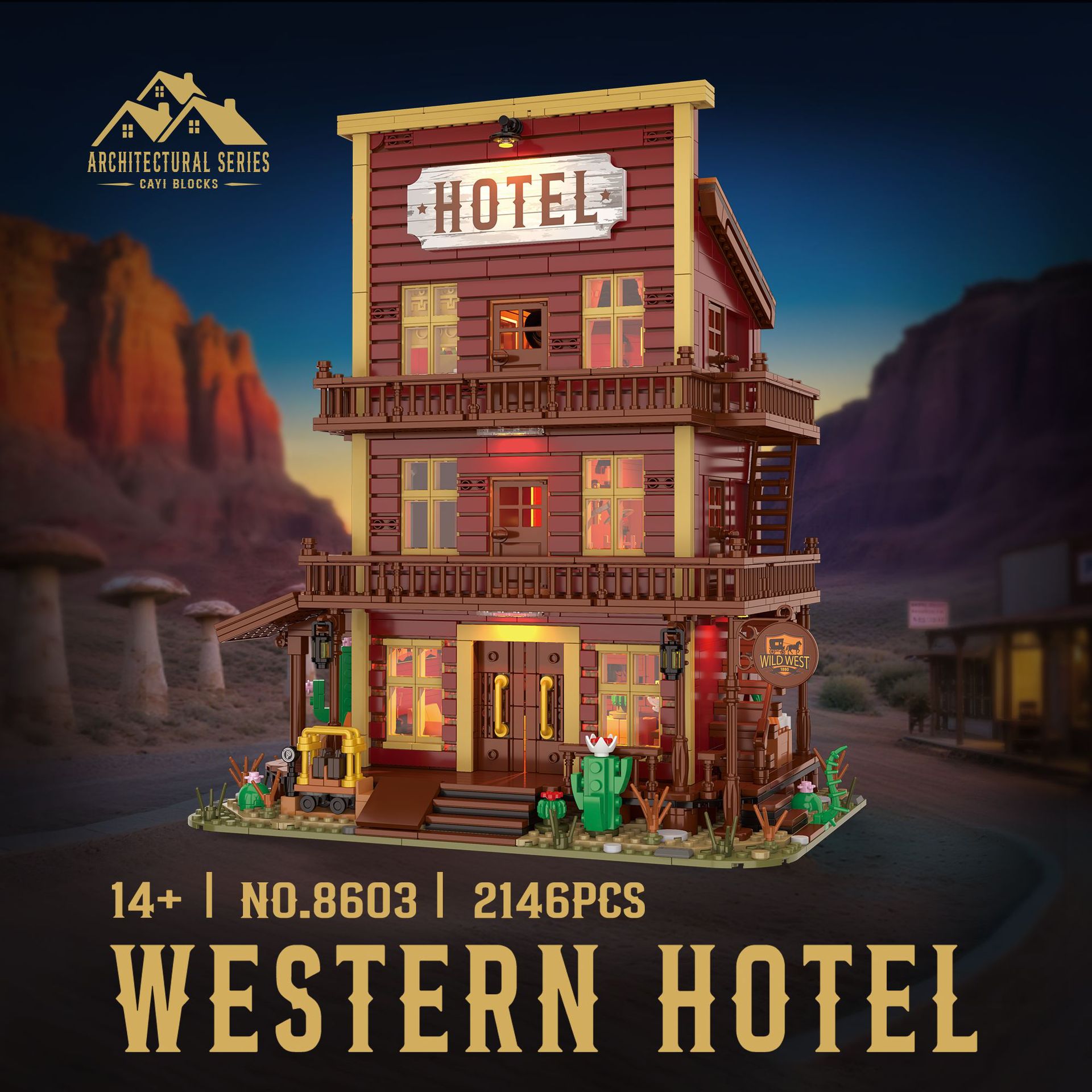 Western Hotel Cartoon Small Pa - Kids Toys Exhibition 评论和价格