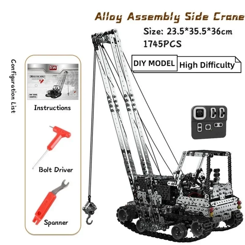 DIY Metal RC Crane Electric Ho - Kids Toys Electric 评论和价格