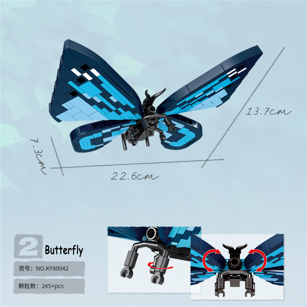 Butterfly Insects Building Blo - Kid Toys And More 评论和价格