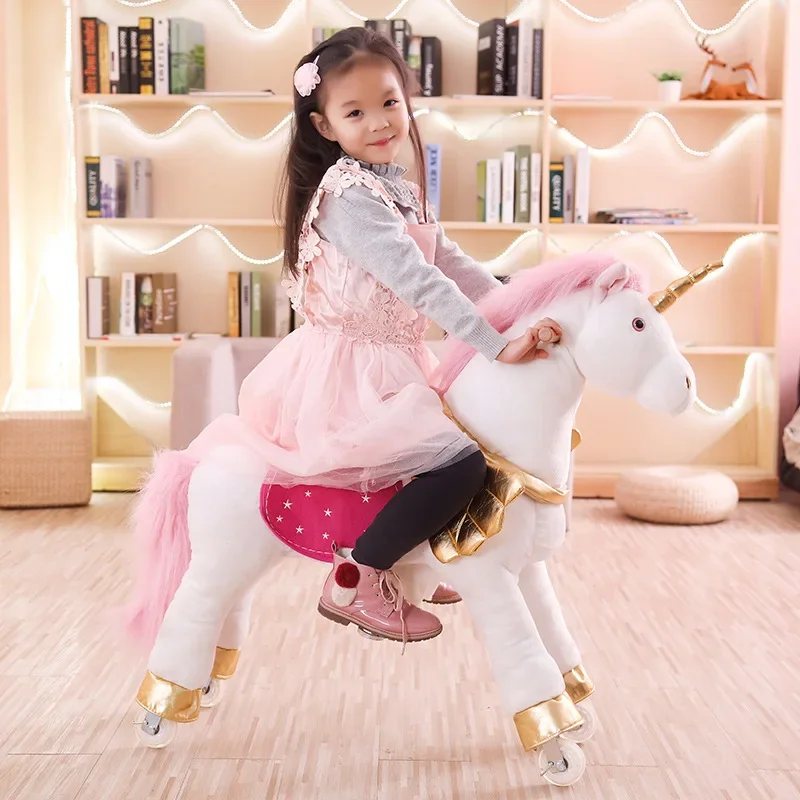 Multi-Color Jumping Horse Larg - Kids Toys Horse 评论和价格