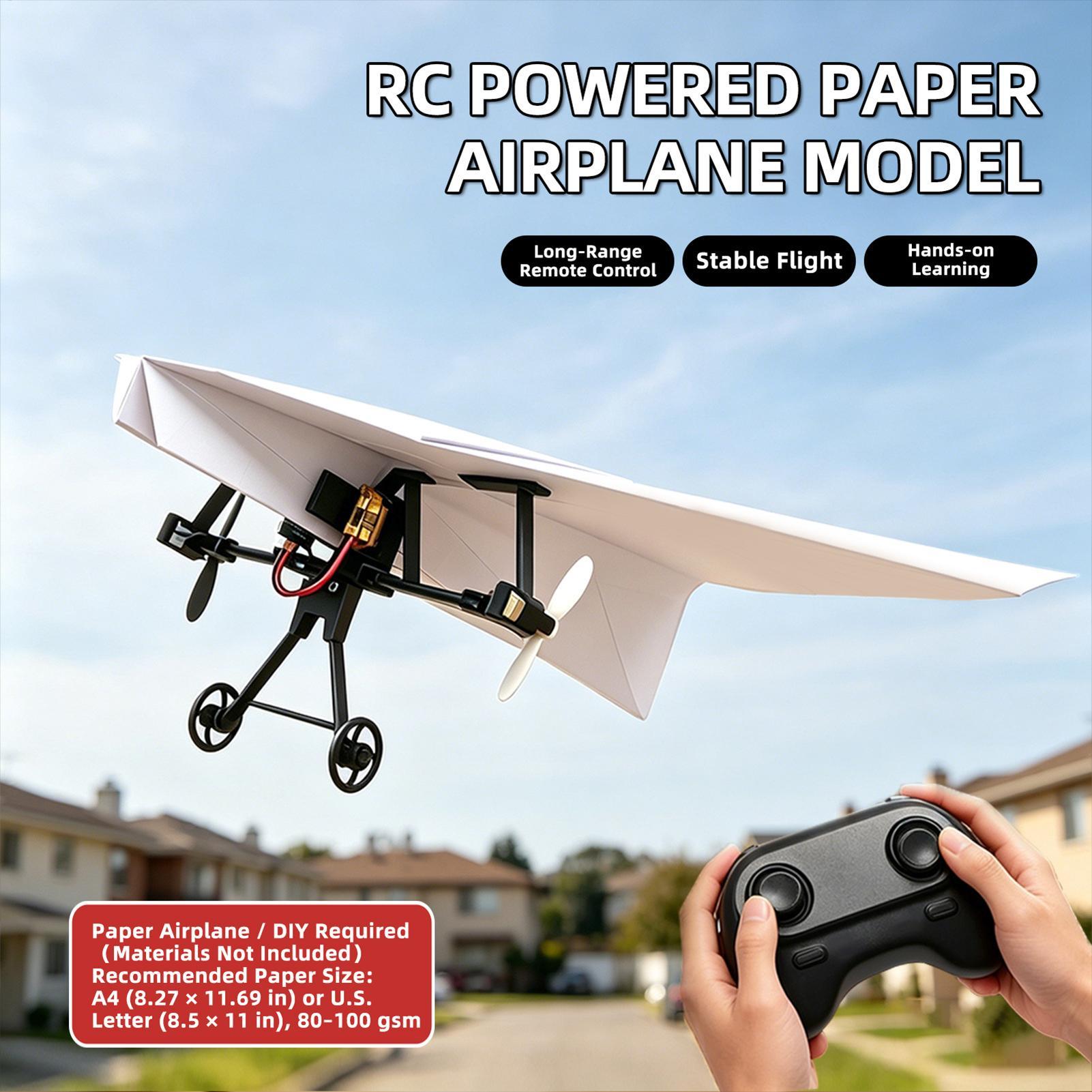 DIY RC Paper Airplane Kit Plan - Kids Toys Kit 评论和价格