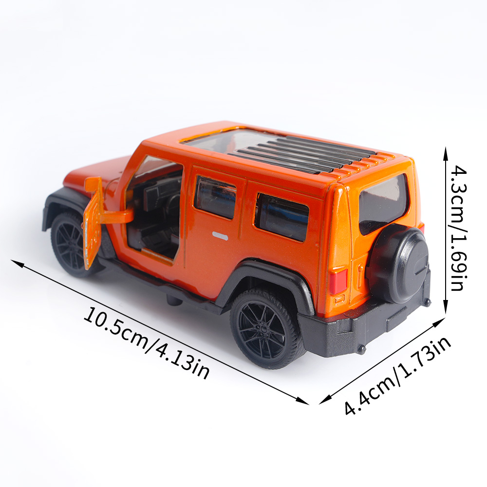 1:43 Orange Jeep Wrangler Die- - Kids Toys Jeep 评论和价格
