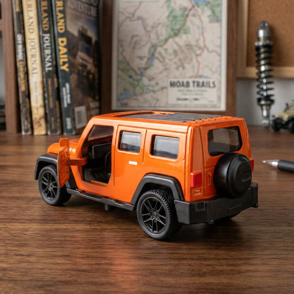 1:43 Orange Jeep Wrangler Die- - Kids Toys Jeep 评论和价格
