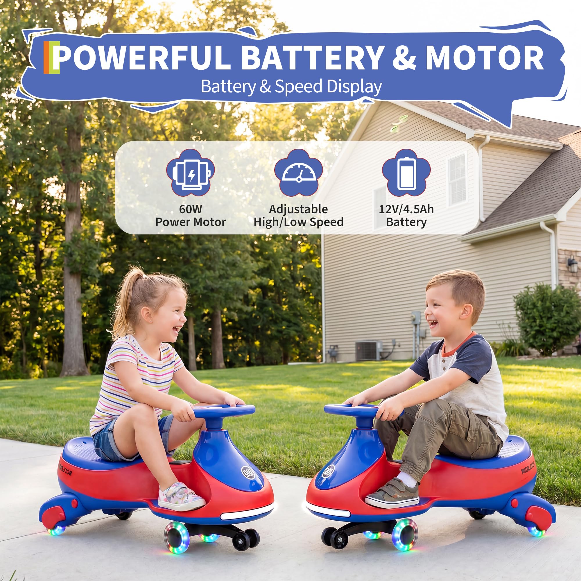 12V Electric Wiggle Car Kids W - Kids Toys Electric 评论和价格