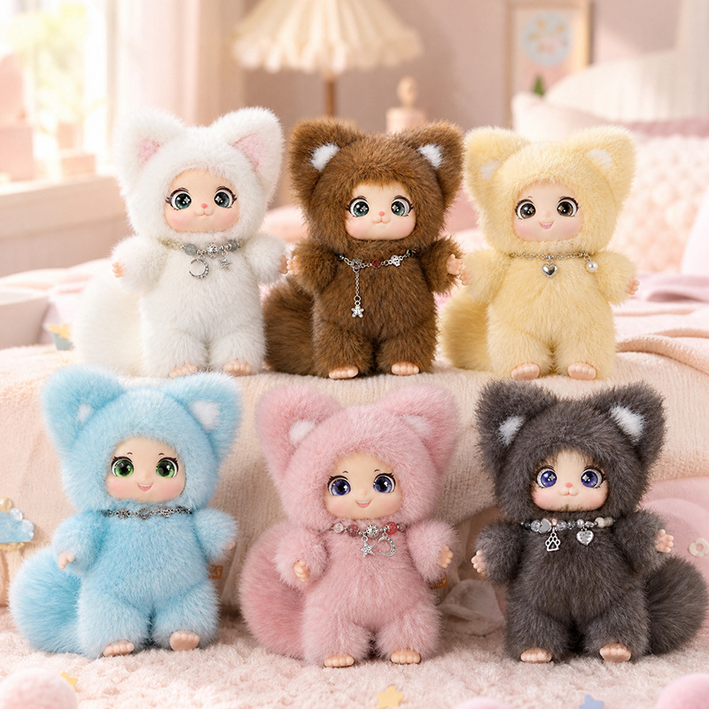 18cm New Cute Family Fox Plush - Kids Toys Movie 评论和价格
