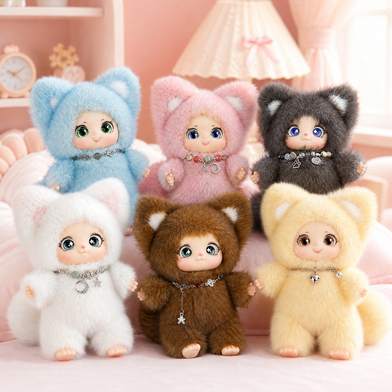 18cm New Cute Family Fox Plush - Kids Toys Movie 评论和价格