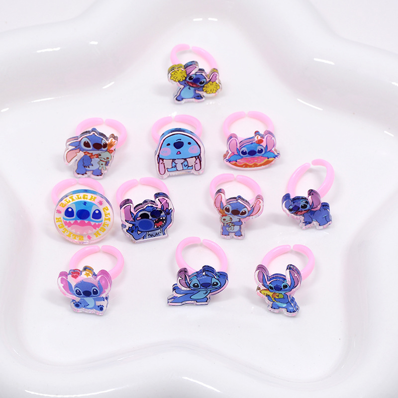 Stitch Acrylic Ring 10/20pcs K - Kids Toys Movie 评论和价格