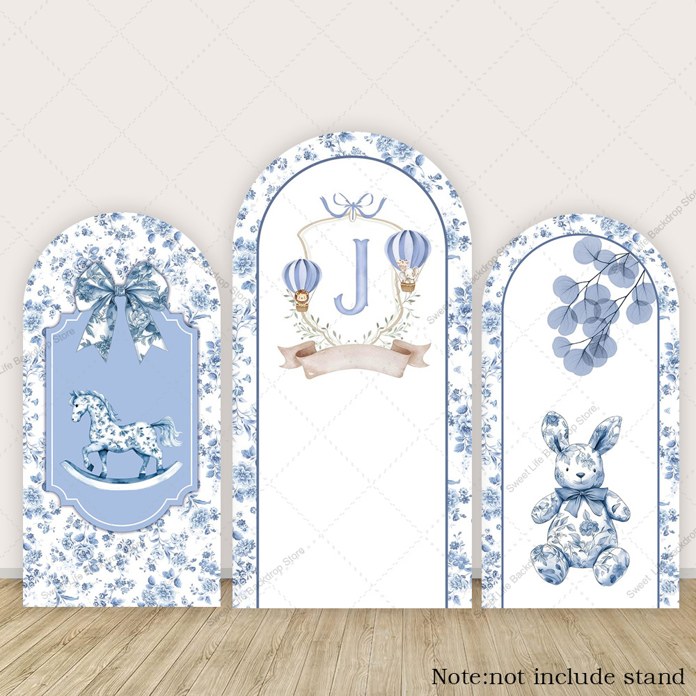 Blue Green Floral Bow Arch Bac - Kids Toys Names 评论和价格