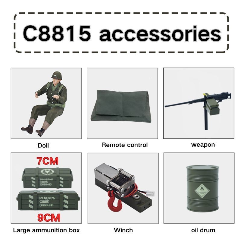 JJRC C8815 RC Car 1941 JEEP WI - Kids Toys Jeep 评论和价格