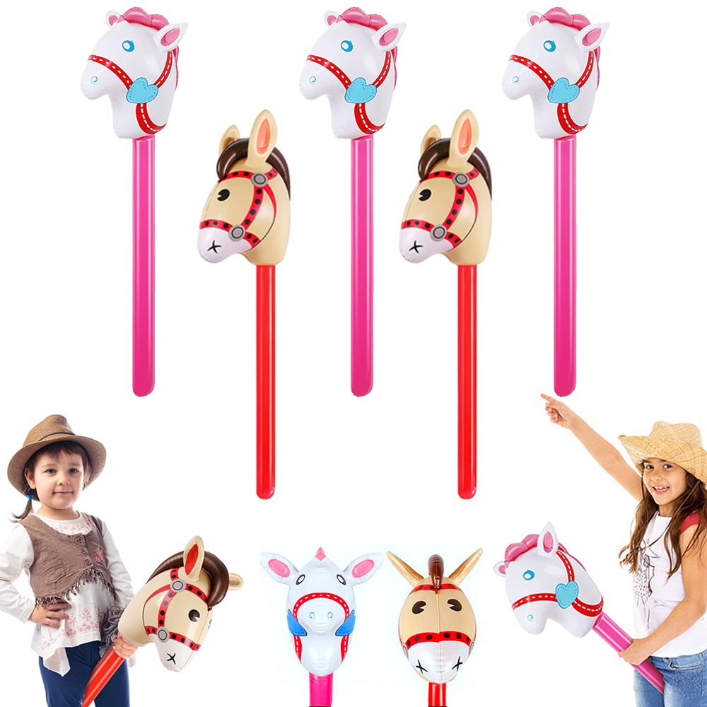 2Pcs Horse Head Stick Balloon  - Kids Toys Horse 评论和价格