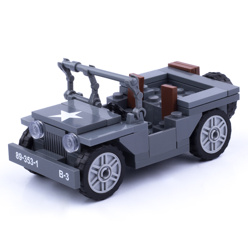 MOC WW2 Military US Figures Wi - Kids Toys Jeep 评论和价格