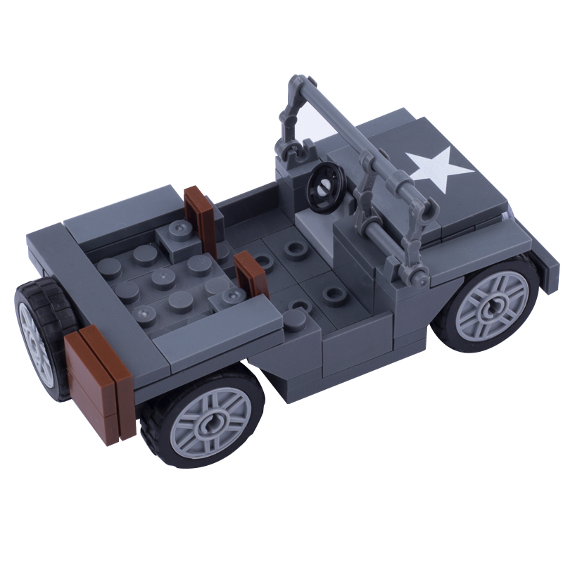 MOC WW2 Military US Figures Wi - Kids Toys Jeep 评论和价格