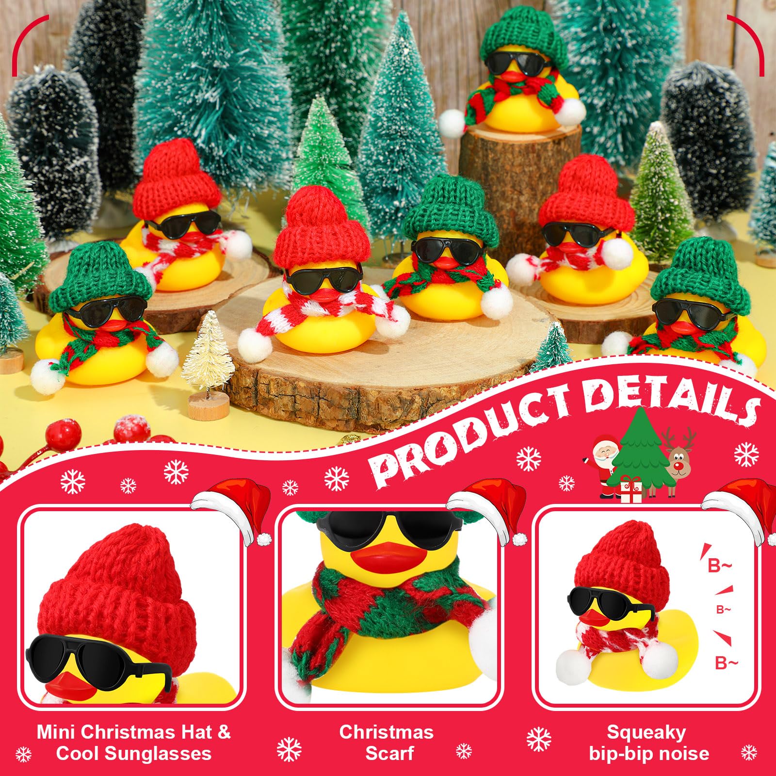 12/24/48 Set Christmas Rubber  - Kids Toys Jeep 评论和价格