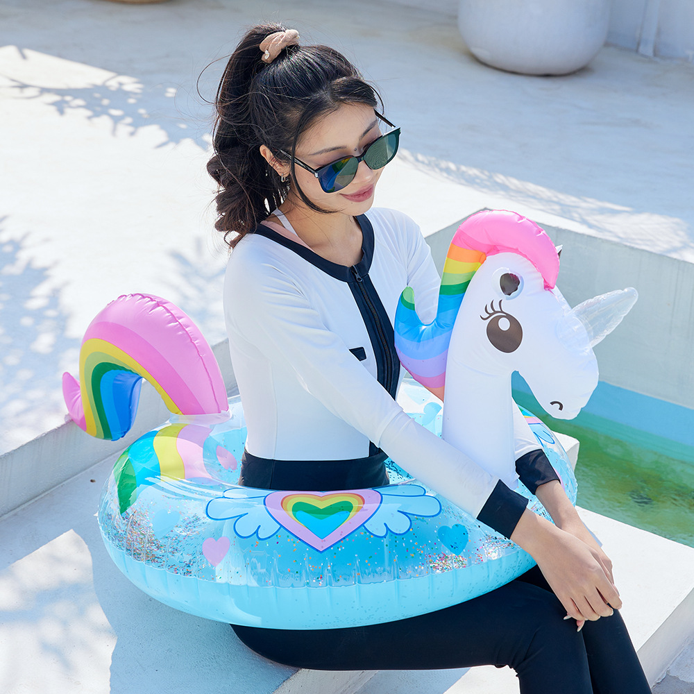 Cartoon Unicorn Baby Swim Ring - Kids Toys Play Youtube 评论和价格
