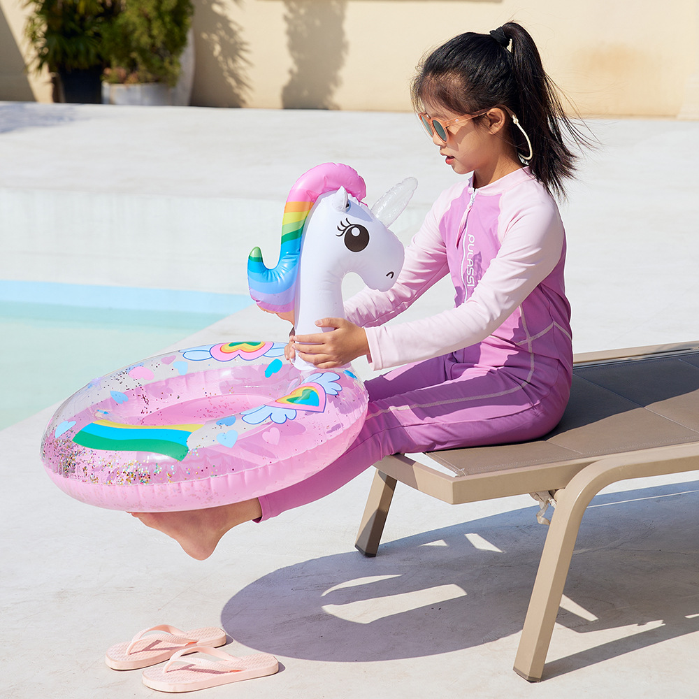 Cartoon Unicorn Baby Swim Ring - Kids Toys Play Youtube 评论和价格