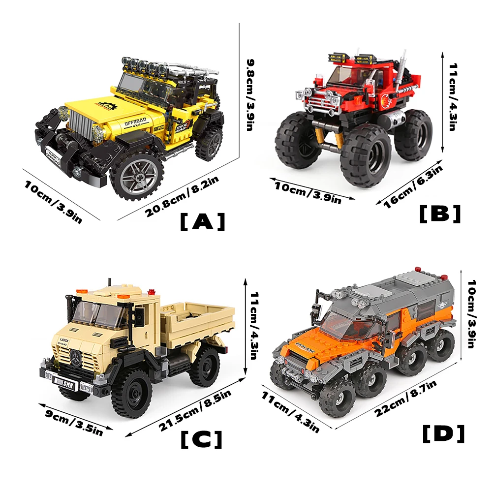 DIY Car Truck Building Block S - Kids Toys Jeep 评论和价格