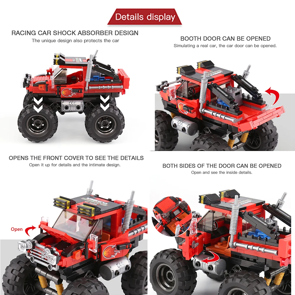 DIY Car Truck Building Block S - Kids Toys Jeep 评论和价格