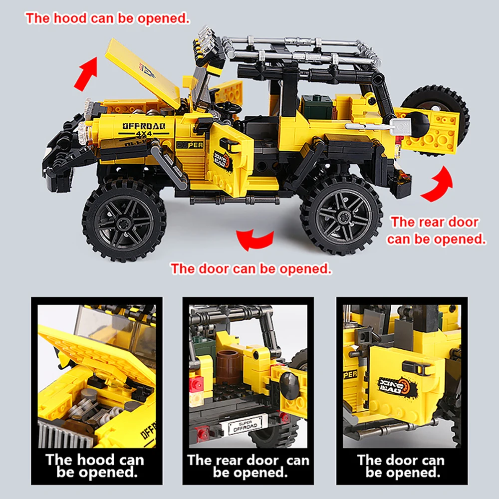 DIY Car Truck Building Block S - Kids Toys Jeep 评论和价格